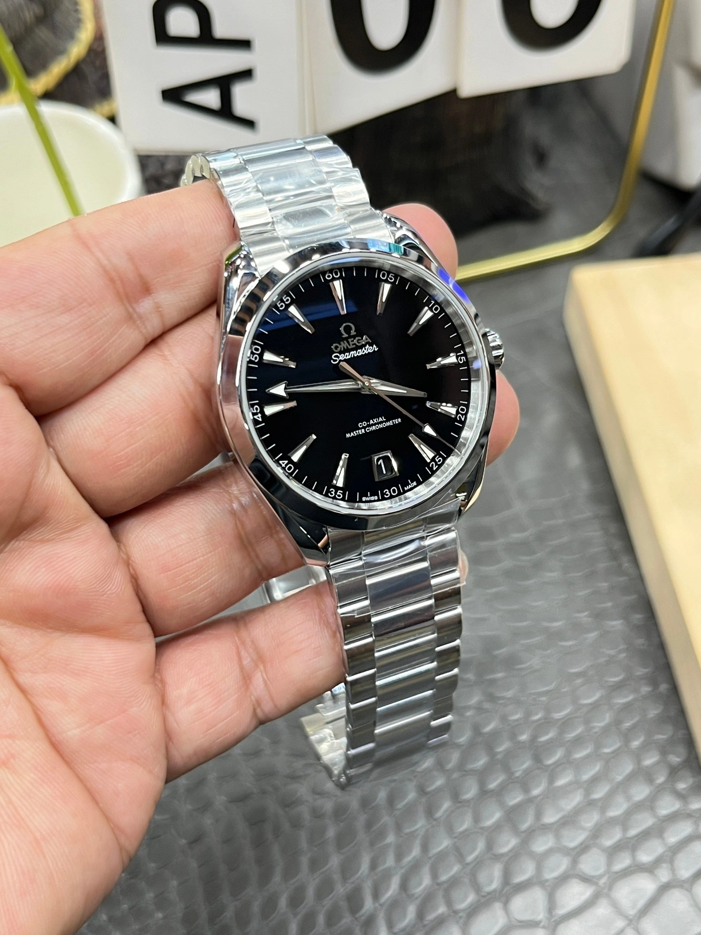 CBD Factory Omega Seamaster Aqua Terra 150M 41mm Black Lacquer Dial (220.10.41.21.01.002) 1:1 Super Clone – DD8900 Movement Stretchable 258